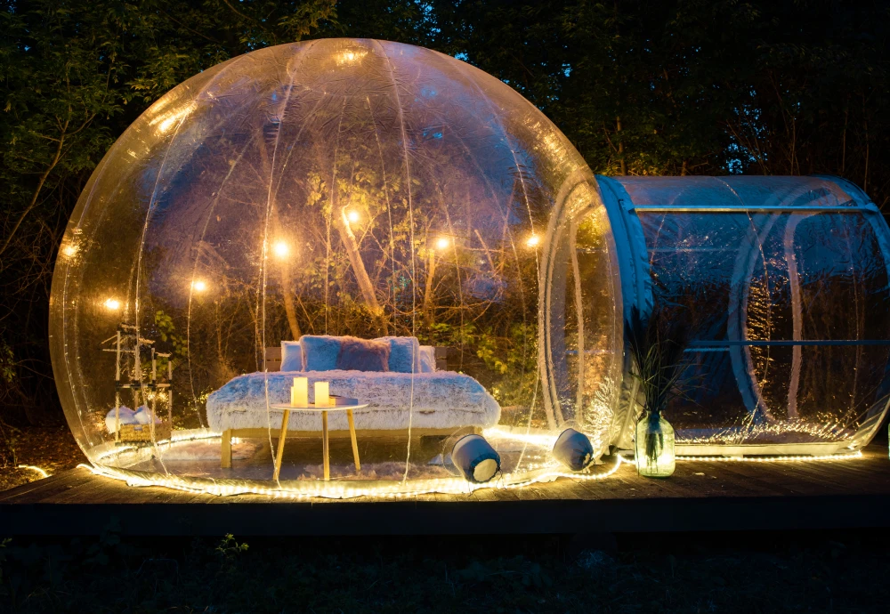 clear inflatable bubble tent